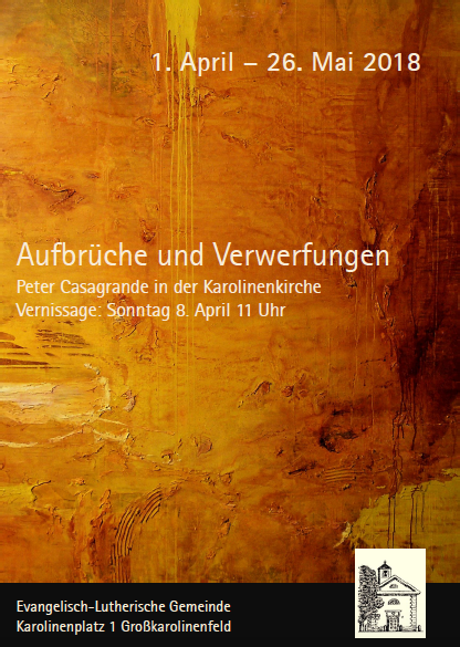 Plakat Ausstellung Peter Casagrande