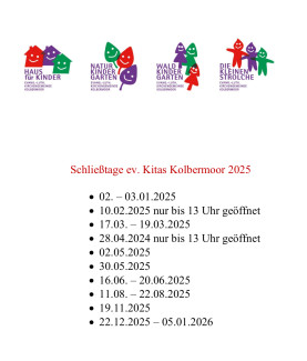 Schließtage 