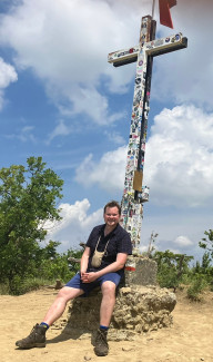 Pfarrer Dr. Matthias Kauffmann (als Pilger auf dem Monte Adone 2024)